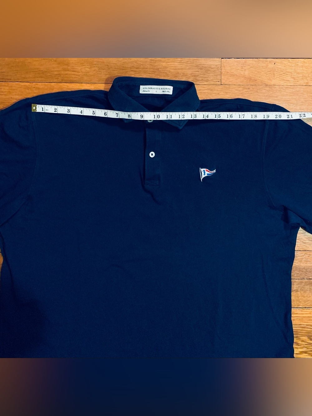 Holderness & Bourne Polo Shirt Golf Tailored Fit with Logo Embroidery - Picture 8 of 13